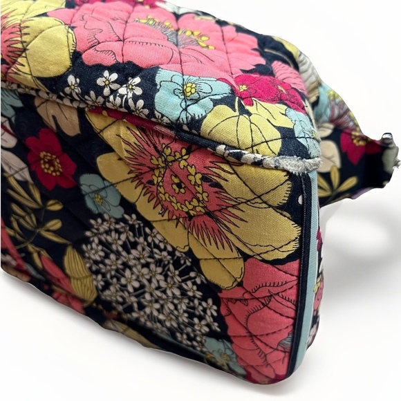 Vera Bradley Happy Snails Quilted Satchel Floral Shoulder Chain Bag Cottagecore - Picture 5 of 11